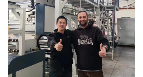 保加利亞，三層ABC1200吹膜機(jī)，用于復(fù)合薄膜，各種食品工業(yè)軟包裝等